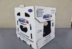 Packaging box made from upcycled coal waste composite material
